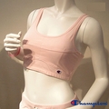 日本Champion【自由】運動內衣【F1粉紅色】有胸墊˙棉質