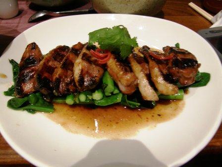 Char Grilled Duck -去骨烤鴨，滑嫩多汁。 delicious!!