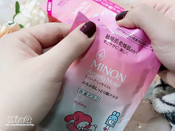 面膜 ▍MINON AMINO MOIST 蜜濃x美樂蒂水潤保濕修護面膜聯名限定款 (6).JPG