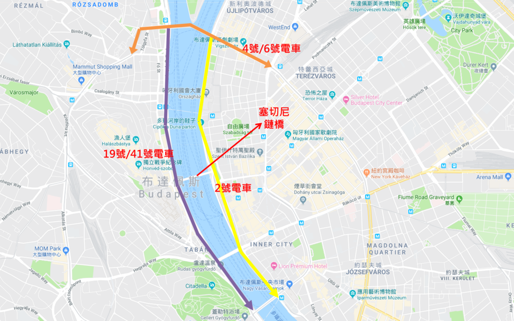 布達佩斯常搭Tram路線 pic19.PNG