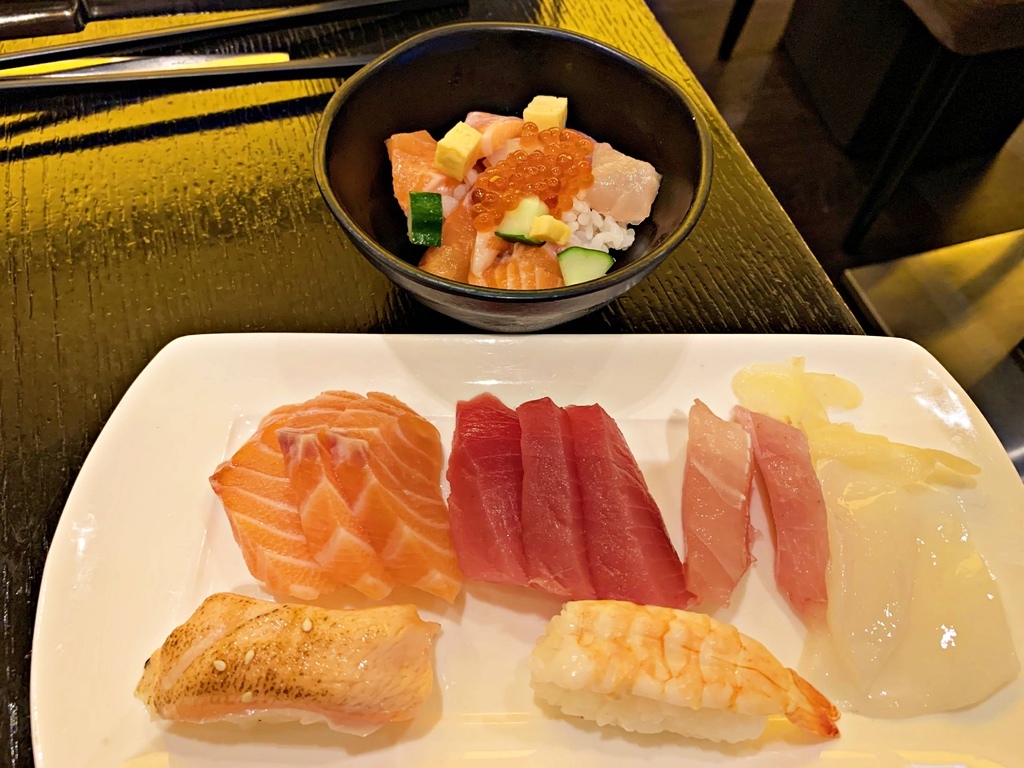 生魚片與握壽司