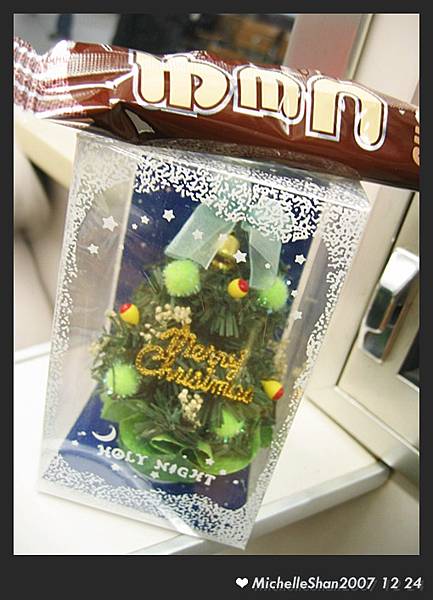 我在北野工坊抽到的禮物＆回家路上聖誕老人給的巧克力
