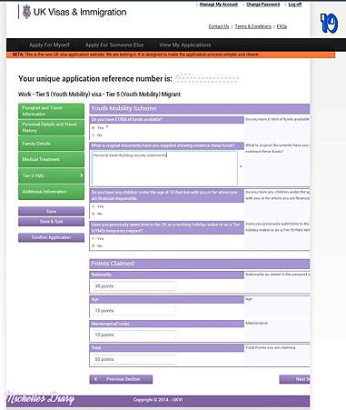 Tier 5 YMS Visa Application 10