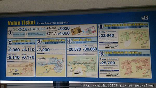 JR西日本的鐵路套票