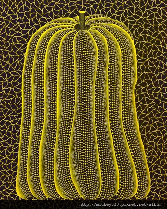 草間彌生Kusama Yayoi - Pumpkin 91x72.7cm 1991 Acrylic on canvas 布上壓克力彩