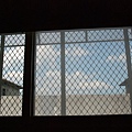 窗外是對面頂樓的女兒牆~~我常想像它是個堤防  牆後就是大海  配上藍天白雲  心情真好 \^0^/