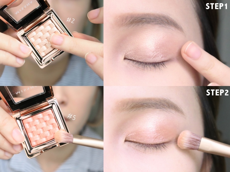 美妝 韓國賣到翻 Missha編織眼影10色全試色 三款眼妝示範 黃小米mii 痞客邦