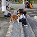 等老爸把車子開過來的時候