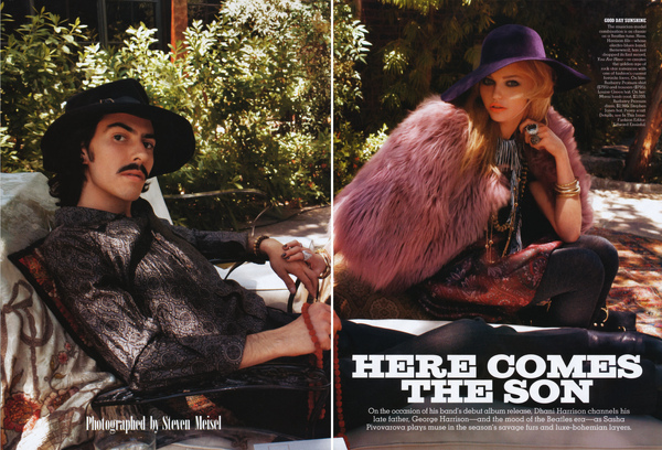 Sasha Pivovarova & Dhani Harrison 