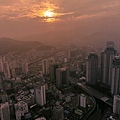 釜山國際金融中心日落