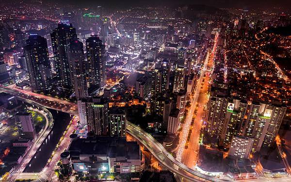 釜山國際金融中心夜景