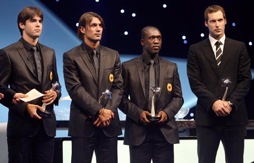 Milan-20070830-CL年度最佳-kaka-maldini-seedorf-切赫