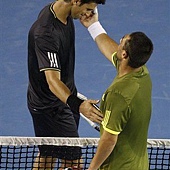 Djokovic-20090125-16強-英雄相惜2