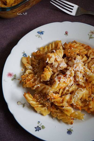 秋季~焗烤南瓜雞肉Pasta DSC01784