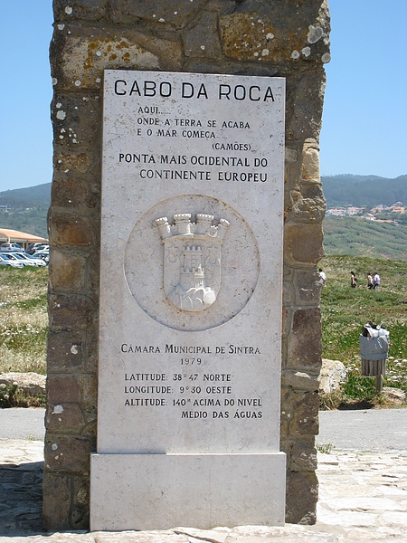 Cabo da Roca, 全歐洲大陸的最西端