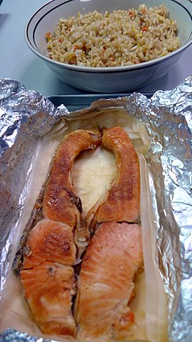 鮭魚炒飯