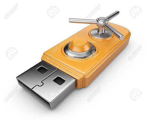 13533318-Data-security-concept-USB-flash-drive-with-lock-3D-isolated-on-white-Stock-Photo