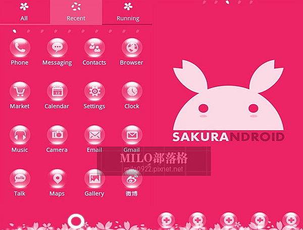 Pink Go Launcher milo0922.pixnet