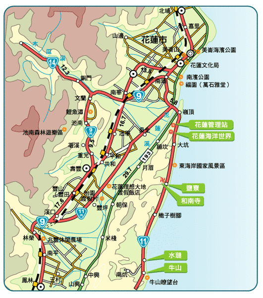 花蓮鯉魚潭銅門