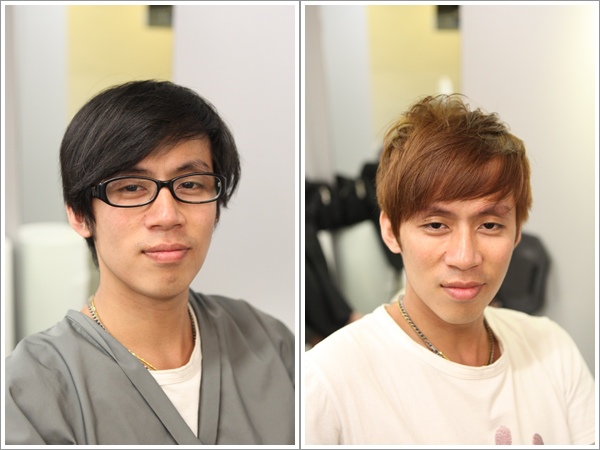 但这麻豆的两侧我没有修剪太短  因为他下周要当伴郎 剪太短等等