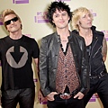 Tre Cool, Billie Joe Armstrong & Mike Dirnt of TRE酷，比利·喬·阿姆斯特朗和麥克Dirnt綠“識”日Green Day