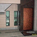 造型銅雕花戶門