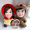 果果+kiki 來相訂造 情侶布公仔