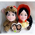 花栗鼠公主+花栗鼠公主侍衛 來相訂造 情侶布公仔