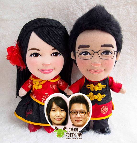 芭樂&珮菁 訂製車頭公仔