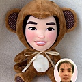 可愛動物公仔~咪卡_猴子娃娃