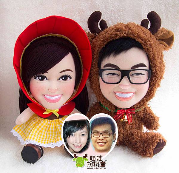 colin+Joyce 來相訂造 情侶布公仔