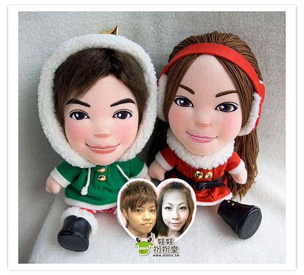 麻雀+olson  來相訂造 情侶布公仔