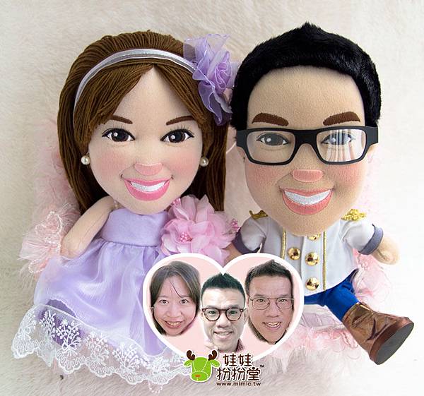 Johnson+Winny 來相訂造 情侶布公仔