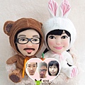 andy+zoe 來相訂造 個人布公仔