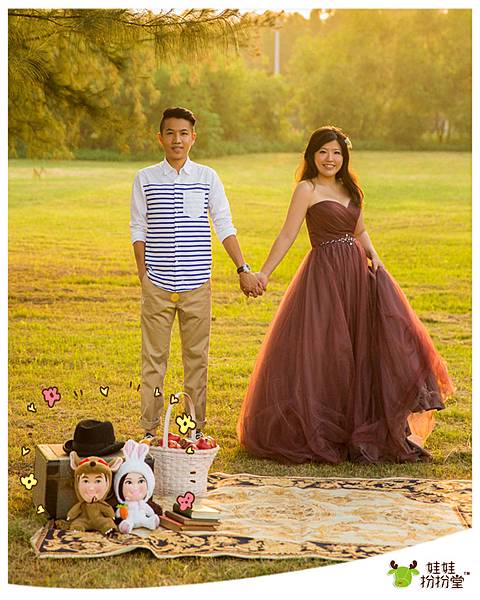 蕎蕎+朝棟 (結婚公仔)