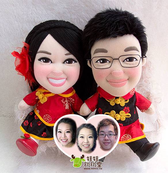 Jason+Janet 訂製車頭公仔