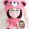 大熊老師 來相訂造 個人布公仔