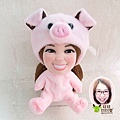 豬小姐 來相訂造 生肖布公仔