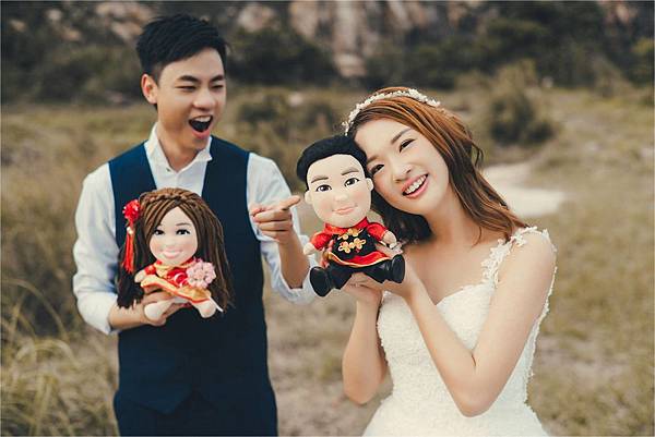 Pak Leung+Purple 婚禮公仔