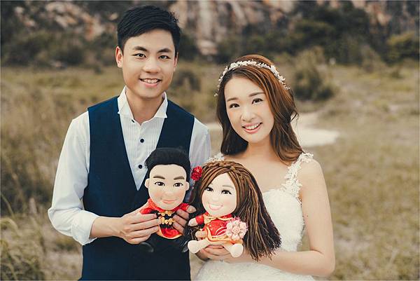 Pak Leung+Purple 婚禮公仔