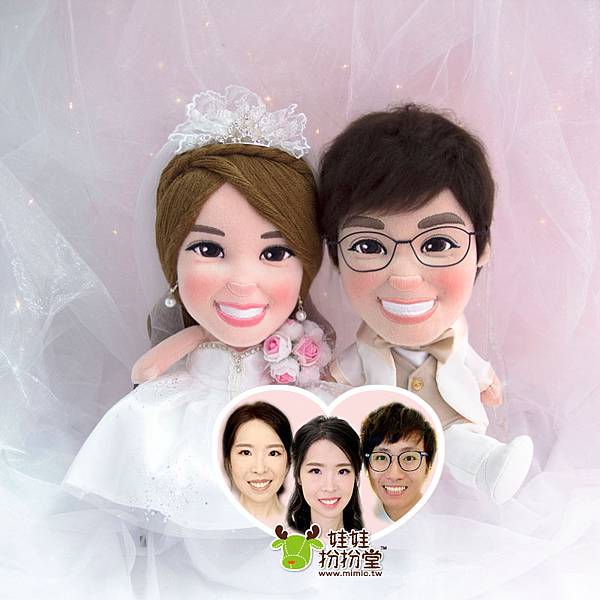 Dicky+Dorothy 訂造結婚公仔