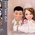 客製化結婚公仔-真人Q版-Joyce+Ray娃娃