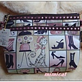 日本hana貓咪系手拿包或化妝包(粉紅)$950