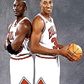 The Dynamic Duo-Michael Jordan and Scottie Pippen