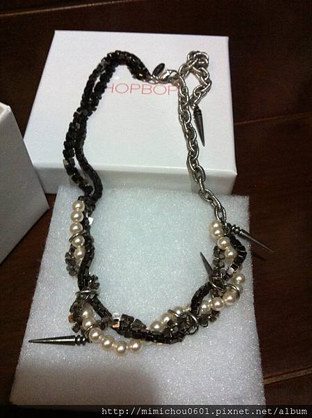 紐約設計師品牌 Joomi Lim 金屬珍珠項鍊 