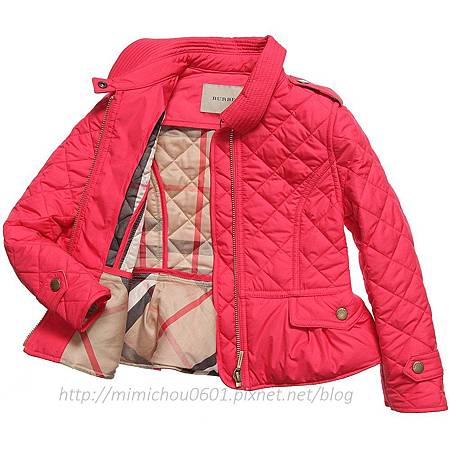 0115 Burberry Coral padded jacket 14A 8580-1.jpg