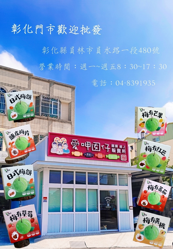 我家孩子超愛的零嘴『愛呷囡仔』超好吃梅餅--每到員林必買的伴 我家孩子超愛的零嘴『愛呷囡仔』超好吃梅餅--每到員林必買的伴