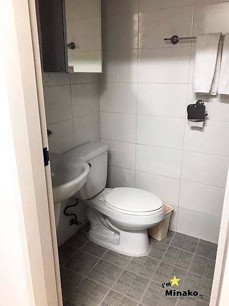 釜山住宿推薦│南浦洞Global Inn雙床房衛浴設備