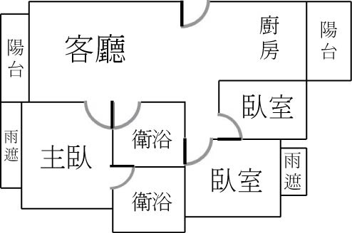 順天領航家高樓美三房格