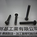 套華司螺絲 SEMS SCREWS 半圓頭內六角螺絲套附重型外齒華司墊圈組合 M1/4X40